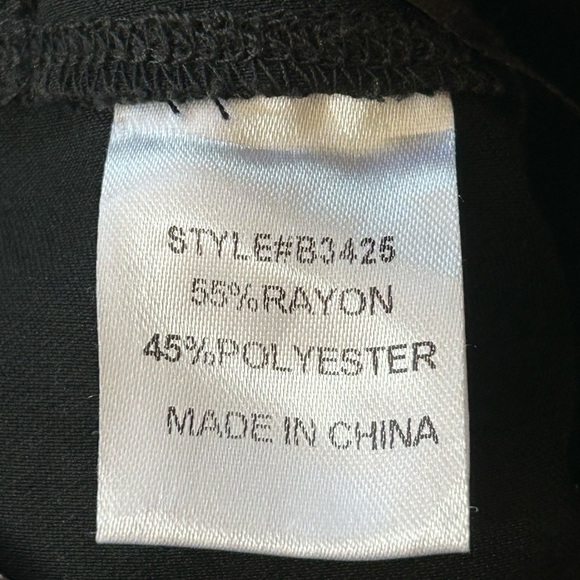 JODIFL Womens Leather-like Black Pants Medium Lightweight Skinny Holiday - Picture 8 of 9